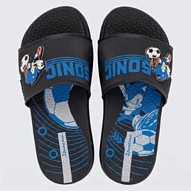 Chinelo Ipanema Infantil Masculino Sonic Player Slide Preto/Azul