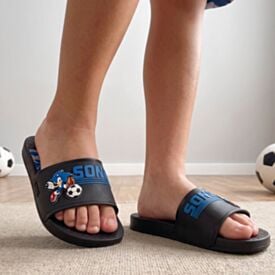 Chinelo Ipanema Infantil Masculino Sonic Player Slide Preto/Azul