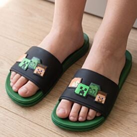 Chinelo Ipanema Infantil Minecraft Slide Inf Verde/Preto