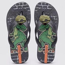 Chinelo Ipanema Infantil Sonhos Inf Grafite/Preto/Verde