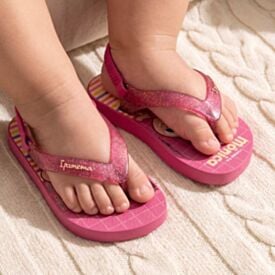 Chinelo Ipanema Infantil Turma Da Monica Rosa Pink/Rosa Glitter