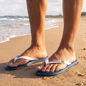 Chinelo Ipanema Masculino Brasil Inf Azul/Branco