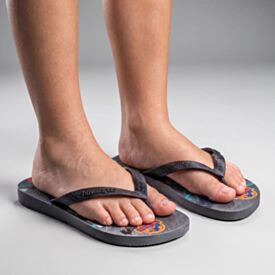 Chinelo Ipanema Masculino Jurassic World Grafite/Preto
