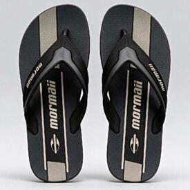 Chinelo Mormaii Masculino Neocycle Dedo Cinza/Bege/Preto