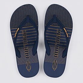 Chinelo Mormaii Masculino Tropical Graphics Azul/Azul/Amarelo