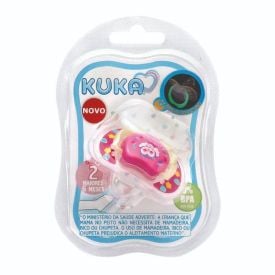 Chupeta Lumina Ortodôntica N2 Kuka - Rosa
