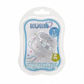 Chupeta Premiun Ortodôntica Tamanho1 Kuka - Branca