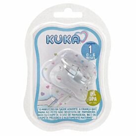 Chupeta Premiun Ortodôntica Tamanho1 Kuka - Branca