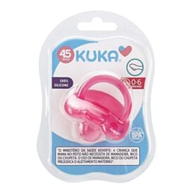 Chupeta Soft Silicone N°1 Kuka - Rosa