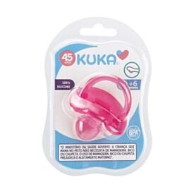Chupeta Soft Silicone Nº 2 Ortodôntico Kuka - Rosa