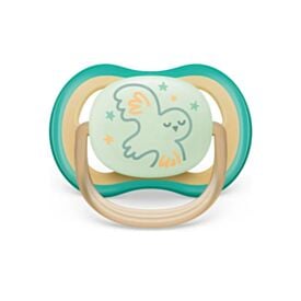 Chupeta Ultra Air Noturna Decorada 0 a 6 Meses Philips Avent - Verde