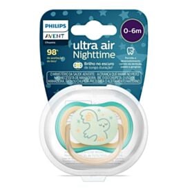 Chupeta Ultra Air Noturna Decorada 0 a 6 Meses Philips Avent - Verde