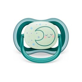 Chupeta Ultra Air Noturna Decorada 6 a 18 Meses Philips Avent - Verde