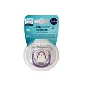 Chupeta Ultra Air Tamanho 1 Philips - Rosa e Lilás