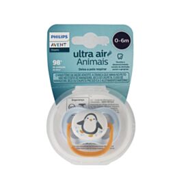 Chupeta Ultra Air Tamanho 1 Philips - Azul e Laranja