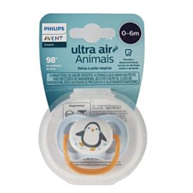 Chupeta Ultra Air Tamanho 1 Philips - Azul e Laranja
