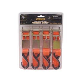 Cinta para Prender Carga 4 Peças Master Tools - Laranja