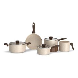 Jogo de Panelas de Indução Smart Plus Flat 5 Peças Brinox - Vanilla