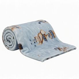 Cobertor para Bebê Flannel 100% Poliéster Camesa - Circo Azul