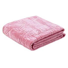 Cobertor de Bebê 100% Poliéster Alto Relevo Yoyo - Rosa