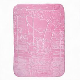 Cobertor de Bebê 100% Poliéster Alto Relevo Yoyo - Rosa
