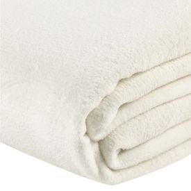 Cobertor Casal Microfibra Liso Paris Havan Casa - Off White