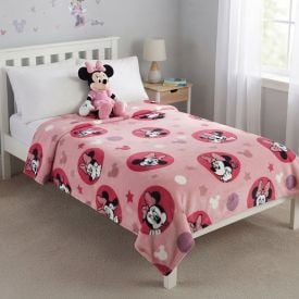 Cobertor Infantil Casal Licenciado Disney - Minnie Star Rosa