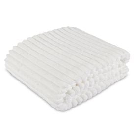 Cobertor King 100% Poliéster Premier Canelado Havan Casa - Off White