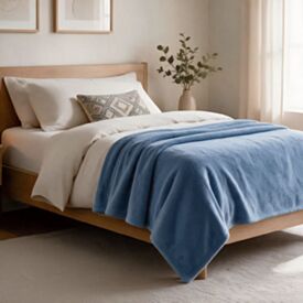 Cobertor Solteiro Paris Comfort 1,50X2,20M Havan Casa - Azul Claro