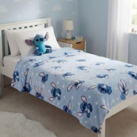 Cobertor Solteiro 100% Poliéster Disney - Stitch Preguiça