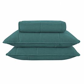 Cobre Leito Queen Liso 3 Peças Havan Casa - Verde Inglês
