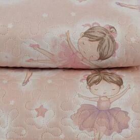 Kit Colcha Solteiro Dupla Face Matelado Havan Kids 2 pçs - Bailarinas
