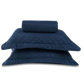Kit Colcha King Lisa Versalhes/Napoli Havan Casa 3 Peças - Azul Jeans