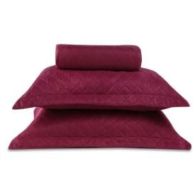 Kit Colcha King Lisa Versalhes/Napoli Havan Casa 3 Peças - Rosa Malva