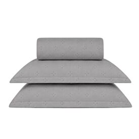 Kit Colcha King Lisa Elegance 3P&ccedil;s Havan Casa - Cinza