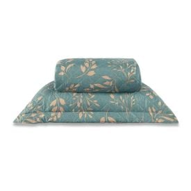 Kit Colcha Solteiro Versalhes/Napoli Estampada Havan Casa 2 pçs - Folhagens Verde