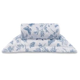 Kit Colcha Solteiro Versalhes/Napoli Estampada Havan Casa 2 pçs - Floral Azul