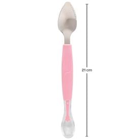 Colher 2 em 1 Buba - ROSA