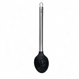 Colher de Arroz Silicone e Cabo Inox 33,5 cm Duo Preto Brinox