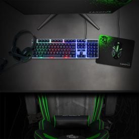 Combo Gamer 4 Em 1 Elg Canopus Abnt2