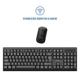 Kit Teclado e Mouse Sem Fio Multi Tc670