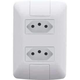 Conjunto 4X2 Com 2 Tomadas 2P+T Tramontina Aria 10 A 250V