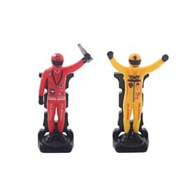 Conjunto Carrinho Fricção de Corrida com Bonecos Havan Toys - 4 Peças