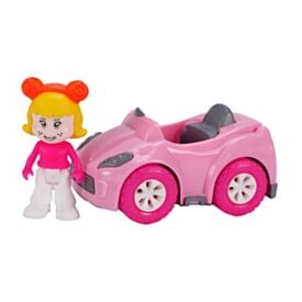 Conjunto Carrinho e Boneca Joy Sport Car Girl Bs Toys