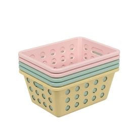 Conjunto Cesto Organizador 1,5 Litros Coza 5 Peças - Estampado