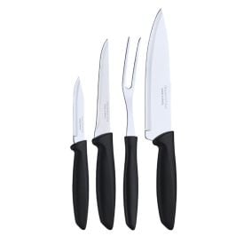 Jogo De Facas Com Garfo Inox Plenus Tramontina 4 Pçs - Inox