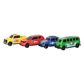 Conjunto de Carrinhos Pop Cars Orange Toys - 4 Peças
