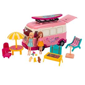 Conjunto de Mini Bonecas com Kombi Helena Havan Toys - Sortido