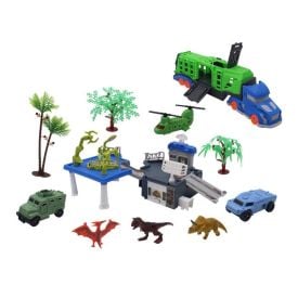Conjunto Dinossauros com Veículos Havan Toys 11 Peças - ST85136