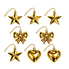 Conjunto Enfeites Natalinos Havan Casa - Dourado